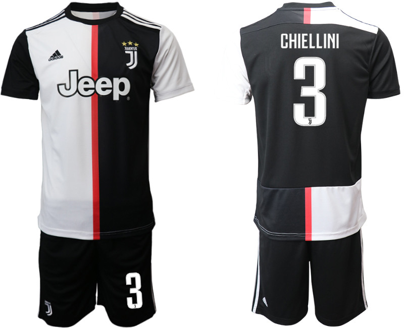 2019 20 Juventus FC 3 CHIELLINI Home Soccer Jersey