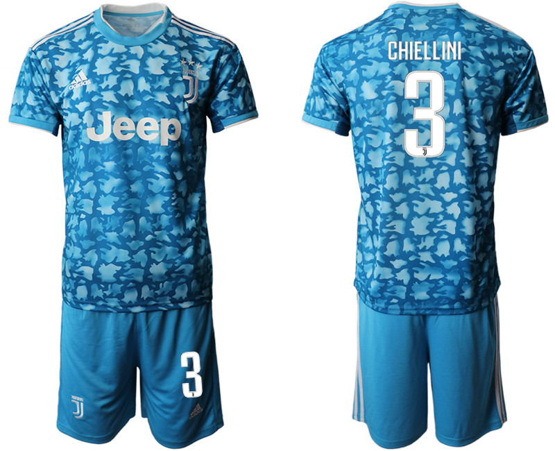 2019 20 Juventus FC 3 CHIELLINI Third Away Soccer Jersey