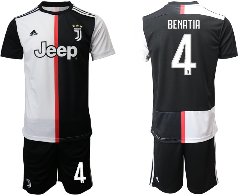 2019 20 Juventus FC 4 BENATIA Home Soccer Jersey