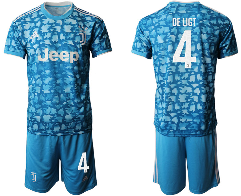 2019 20 Juventus FC 4 DE LIGT Third Away Soccer Jersey