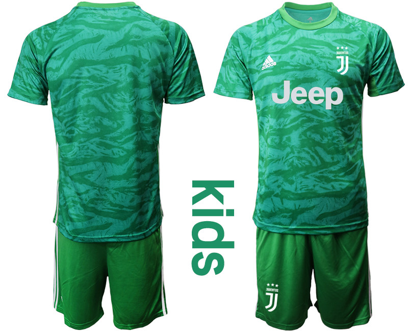 2019 20 Juventus Green Youth Goalkeeper Soccer Jersey