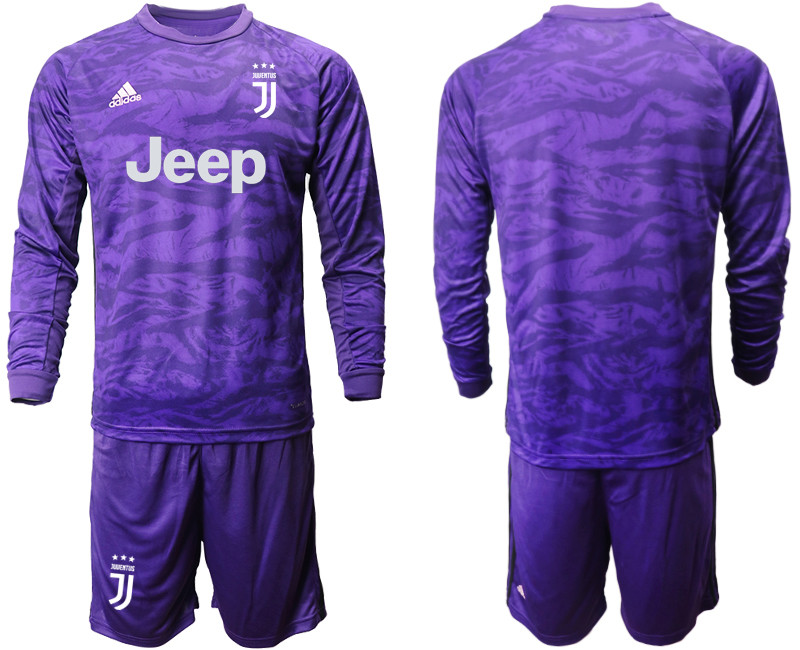 2019 20 Juventus Purple Long Sleeve Goalkeeper Soccer Jersey