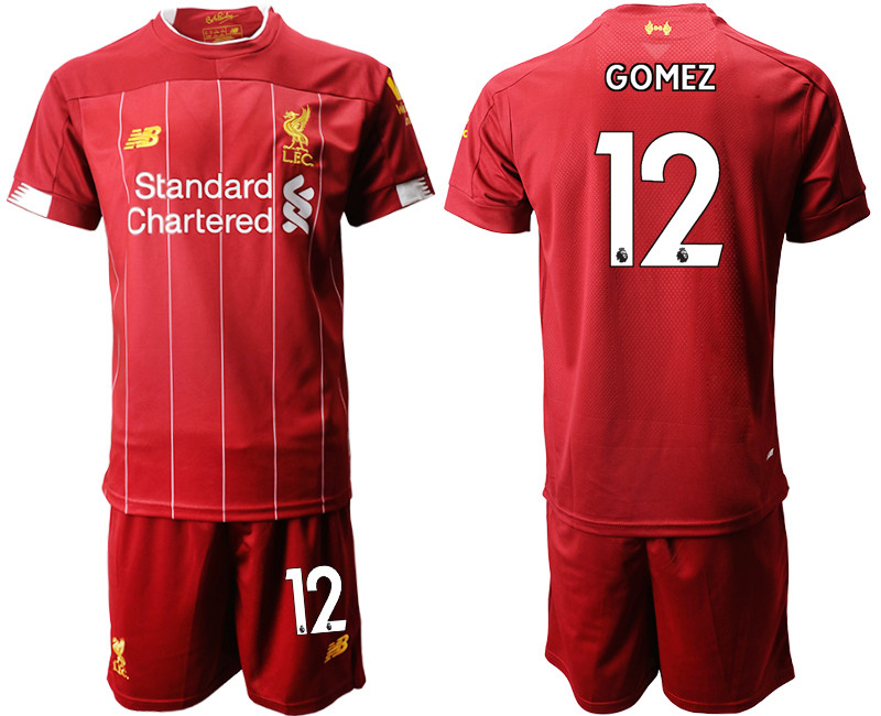2019 20 Liverpool 12 GOMEZ Home Soccer Jersey
