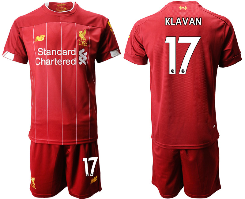 2019 20 Liverpool 17 KLAVAN Home Soccer Jersey