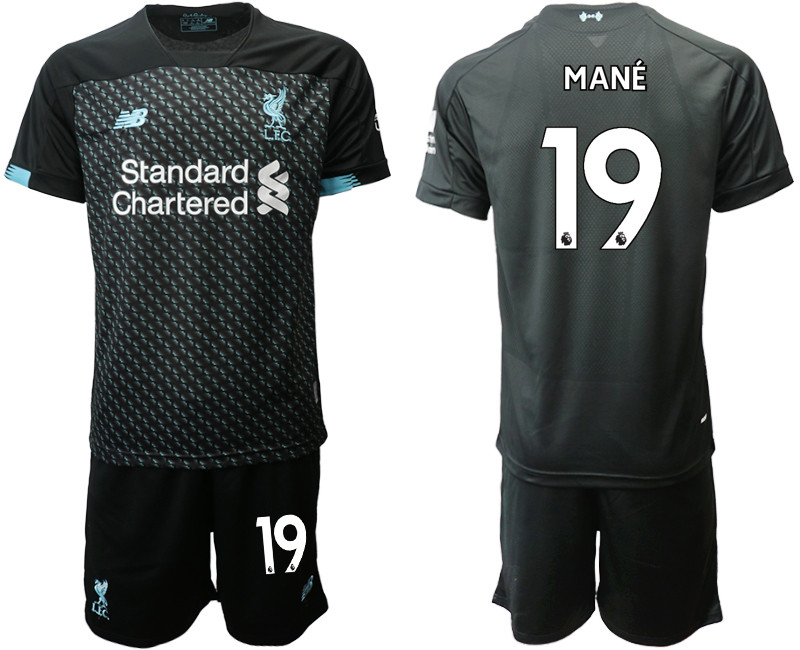 2019 20 Liverpool 19 MANE Third Away Soccer Jersey