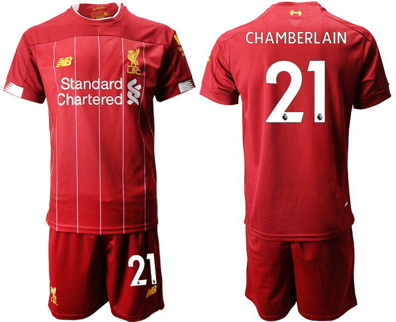 2019 20 Liverpool 21 CHAMBERLANIN Home Soccer Jersey