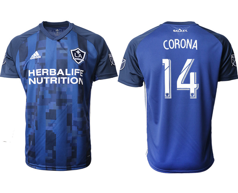 2019 20 Los Angeles Galaxy 14 CORONA Away Thailand Soccer Jersey