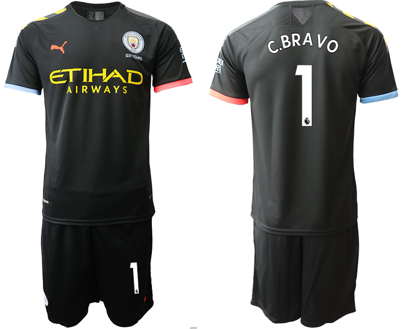 2019 20 Manchester City 1 C.BRAVO Away Soccer Jersey