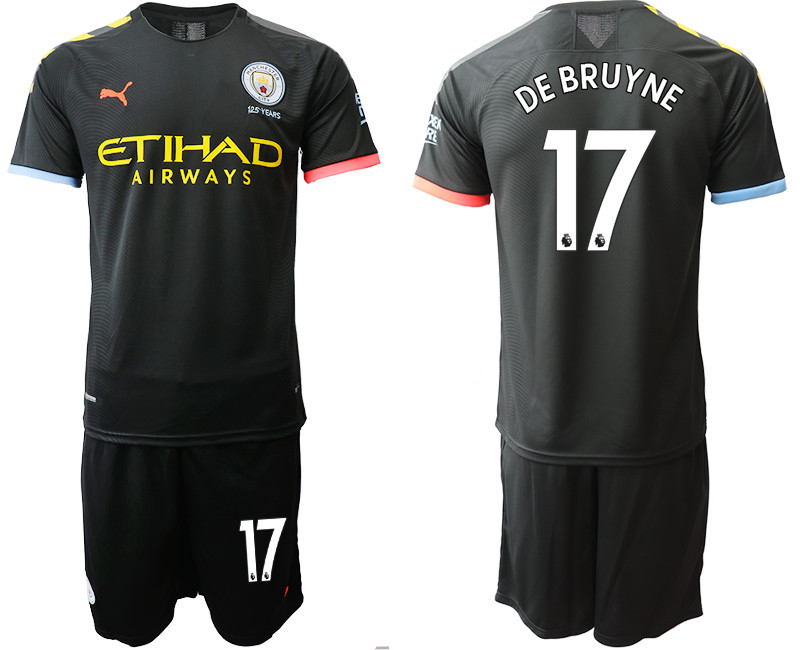 2019 20 Manchester City 17 DE BRUYNE Away Soccer Jersey