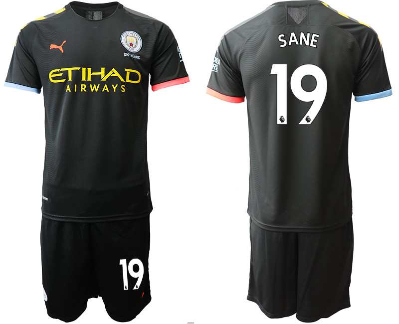 2019 20 Manchester City 19 SANE Away Soccer Jersey