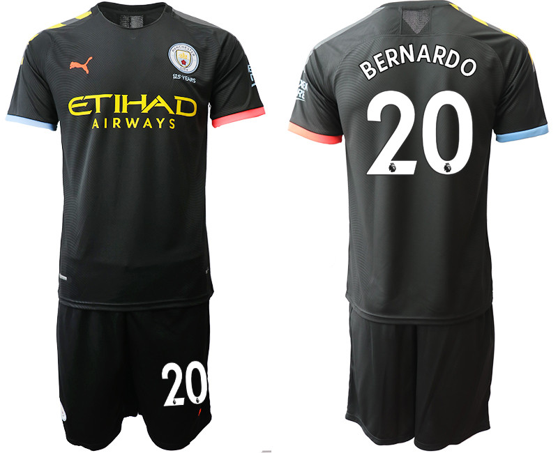 2019 20 Manchester City 20 BERNARDO Away Soccer Jersey