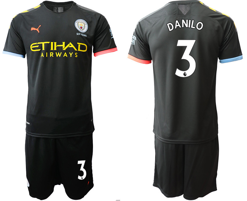 2019 20 Manchester City 3 DANILO Away Soccer Jersey