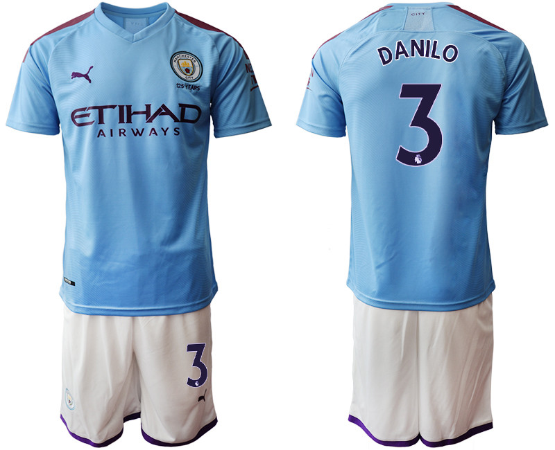 2019 20 Manchester City 3 DANILO Home Soccer Jersey