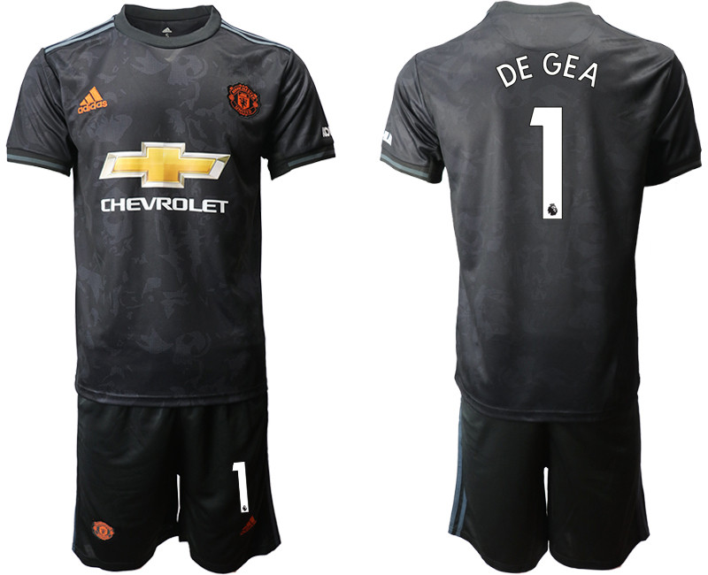 2019 20 Manchester United 1 DE GEA Third Away Soccer Jersey