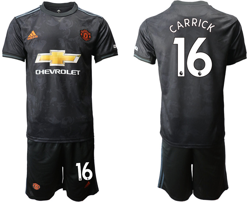 2019 20 Manchester United 16 CARRICK Third Away Soccer Jersey