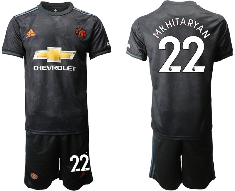 2019 20 Manchester United 22 MKHITARYAN Third Away Soccer Jersey