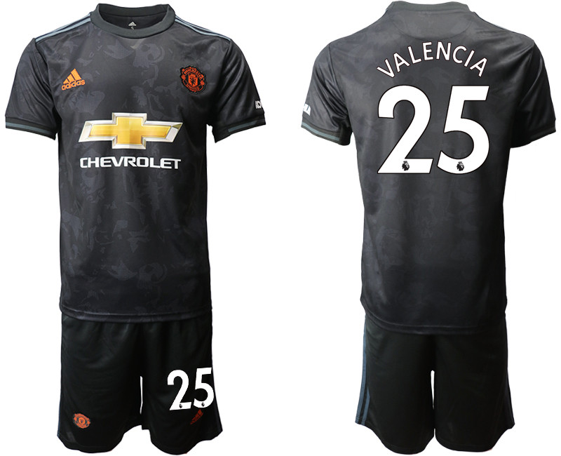 2019 20 Manchester United 25 VALENCIA Third Away Soccer Jersey
