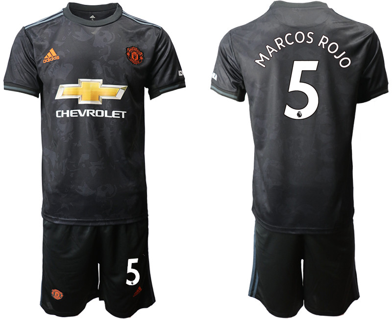 2019 20 Manchester United 5 MARCOS ROJO Third Away Soccer Jersey