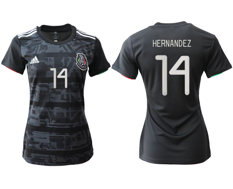 2019 20 Mexico 14 HERNANDEZ Home Women Soccer Jersey
