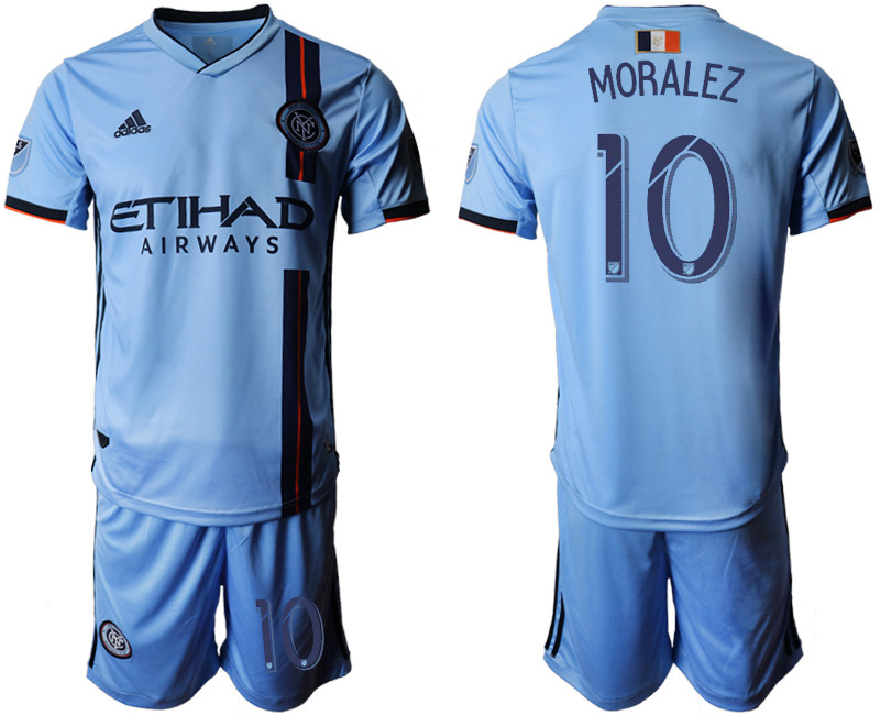 2019 20 New York City FC 10 MORALEZ Home Soccer Jersey