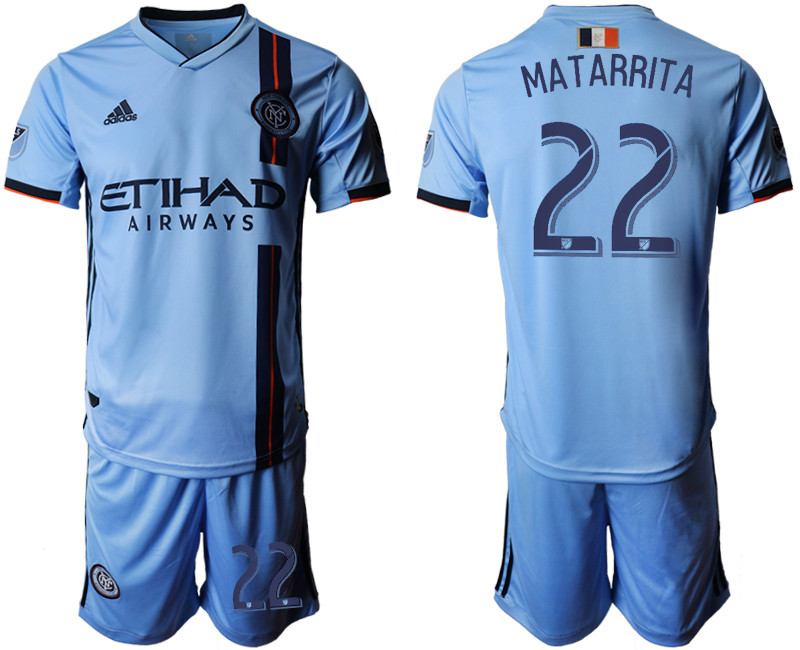 2019 20 New York City FC 22 MATARRITA Home Soccer Jersey