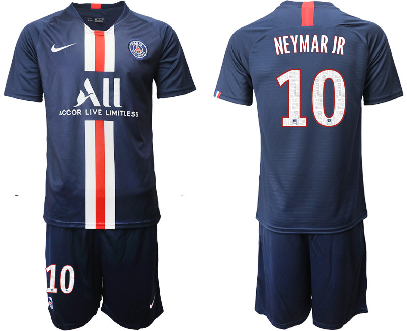 2019 20 Paris Saint Germain 10 NEYMAR JR Home Soccer Jersey