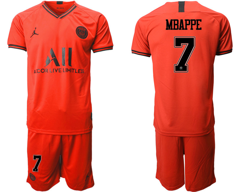 2019 20 Paris Saint Germain 7 MBAPPE Away Soccer Jersey