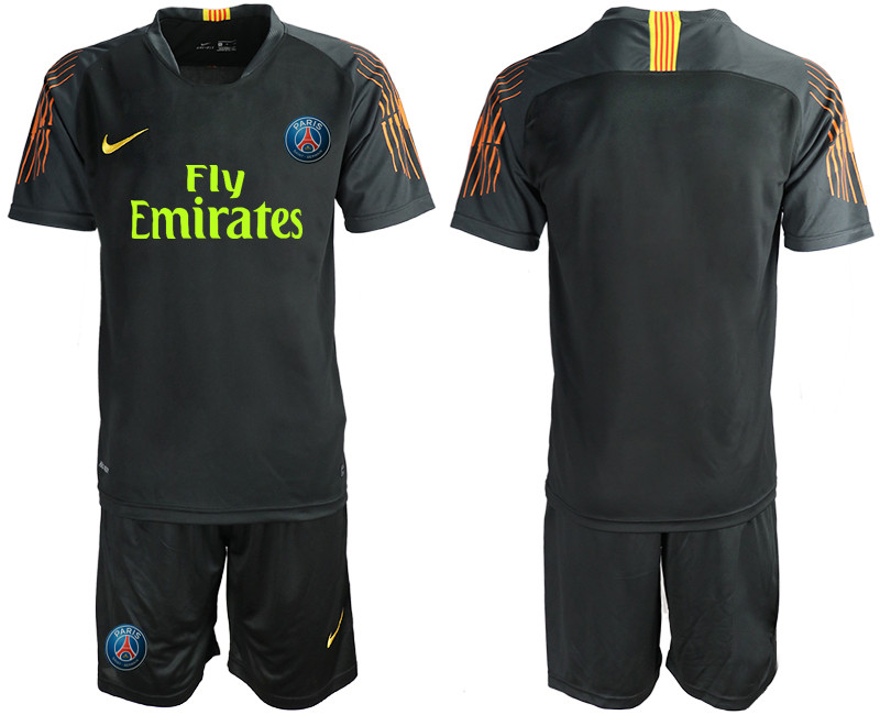 2019 20 Paris Saint Germain Black Goalkeeper Soccer Jersey