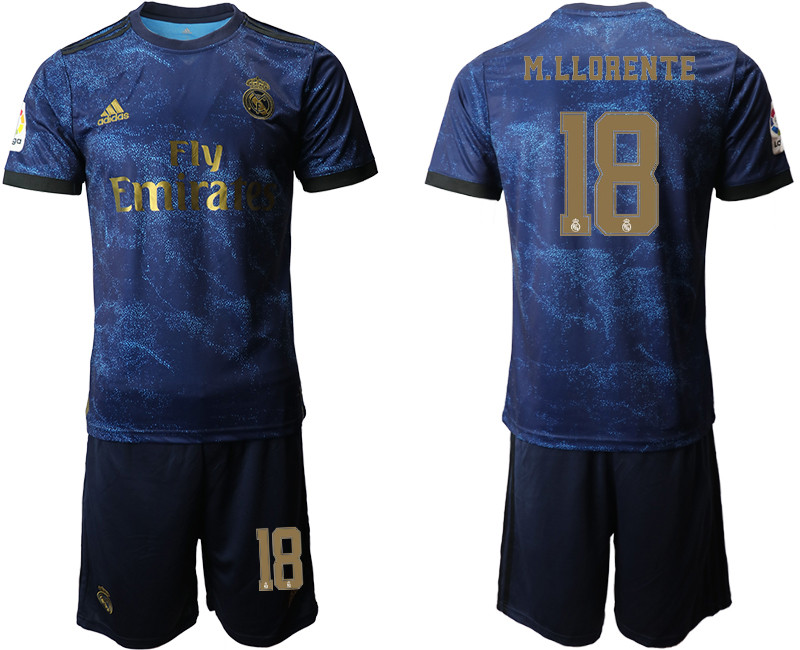 2019 20 Real Madrid 18 M.LLORENTE Third Away Soccer Jersey