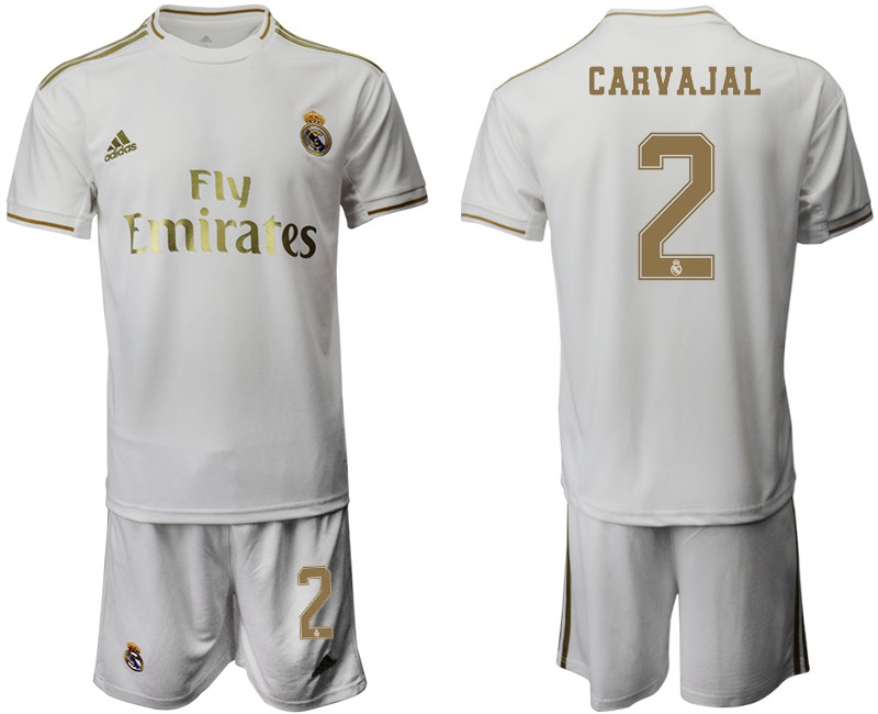 2019 20 Real Madrid 2 CARVAJAL Home Soccer Jersey