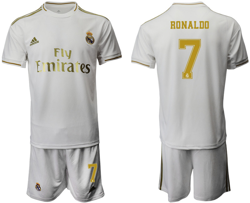2019 20 Real Madrid 7 RONALDO Home Soccer Jersey