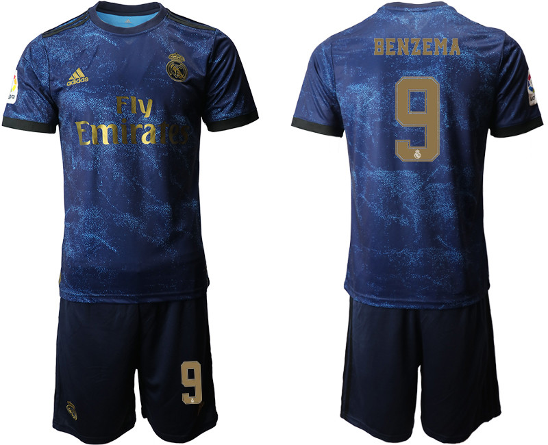 2019 20 Real Madrid 9 BENZEMA Third Away Soccer Jersey