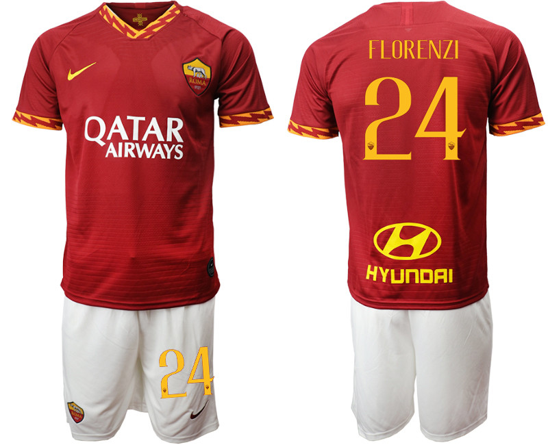 2019 20 Roma 24 FLORENZI Home Soccer Jersey