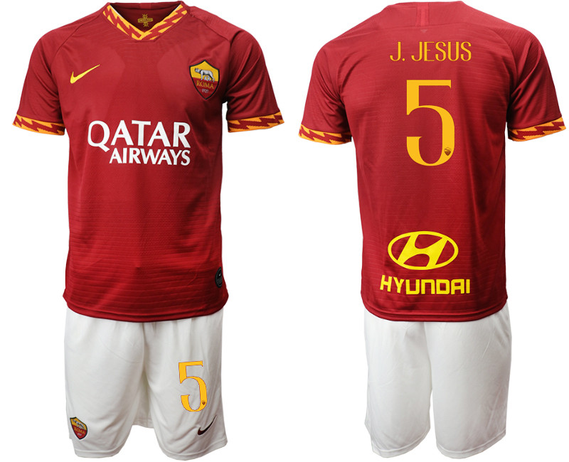 2019 20 Roma 5 J. JESUS Home Soccer Jersey