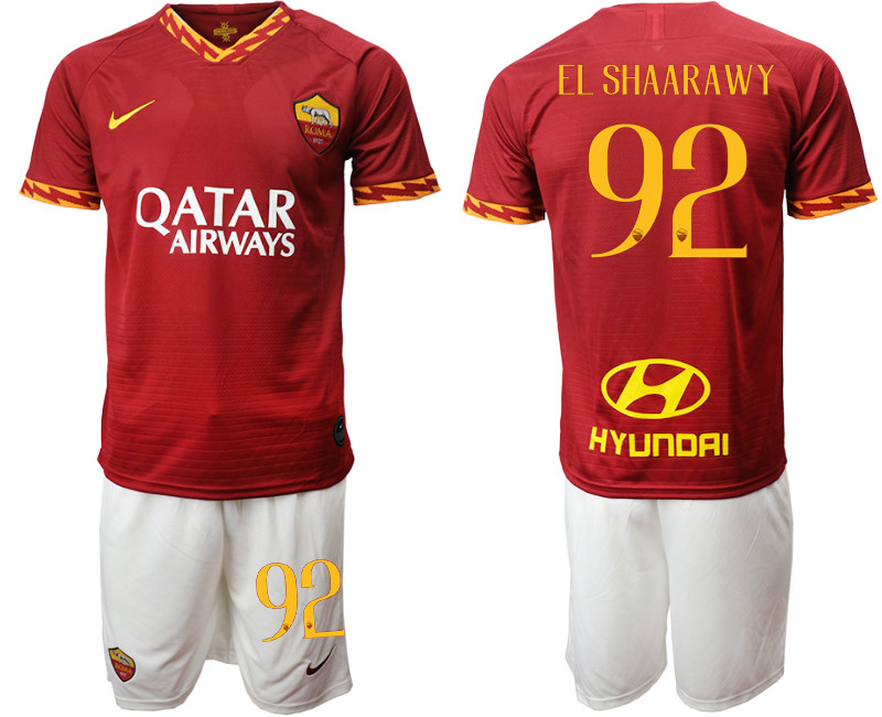 2019 20 Roma 92 EL SHAARAWY Home Soccer Jersey