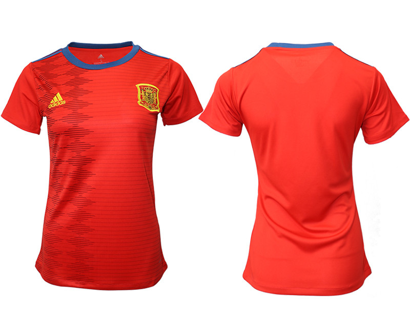 2019 20 Spain Home Women Soccer Jersey