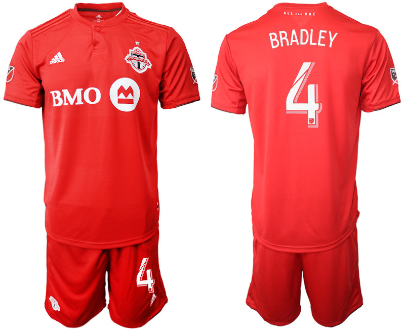 2019 20 Toronto FC 4 BRADLEY Home Soccer Jersey