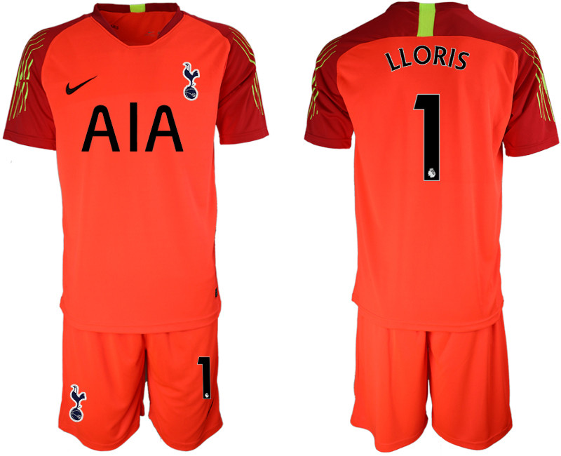 2019 20 Tottenham Hotspur 1 LLORIS Football Club Red Goalkeeper Soccer Jersey