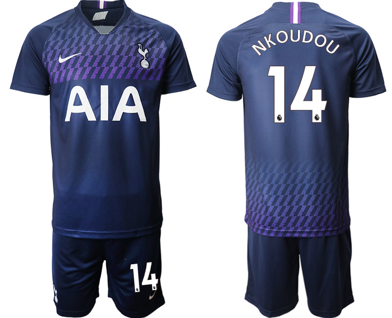 2019 20 Tottenham Hotspur 14 NKOUDOU Away Soccer Jersey