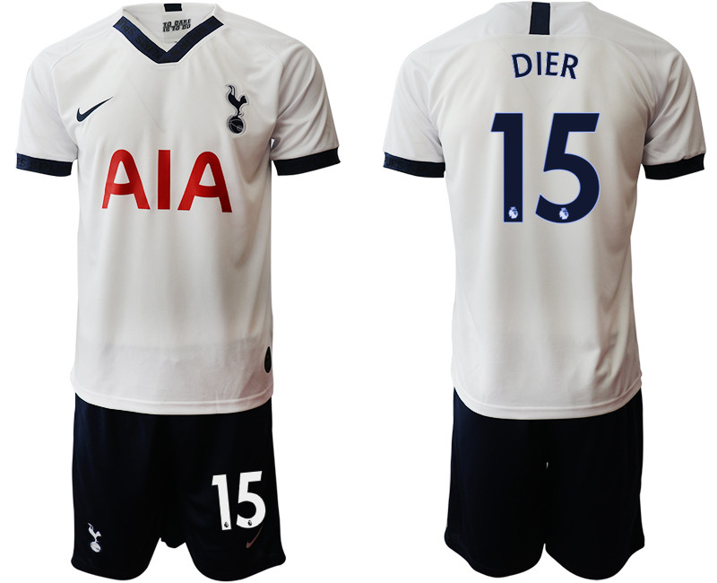 2019 20 Tottenham Hotspur 15 DIER Home Soccer Jersey