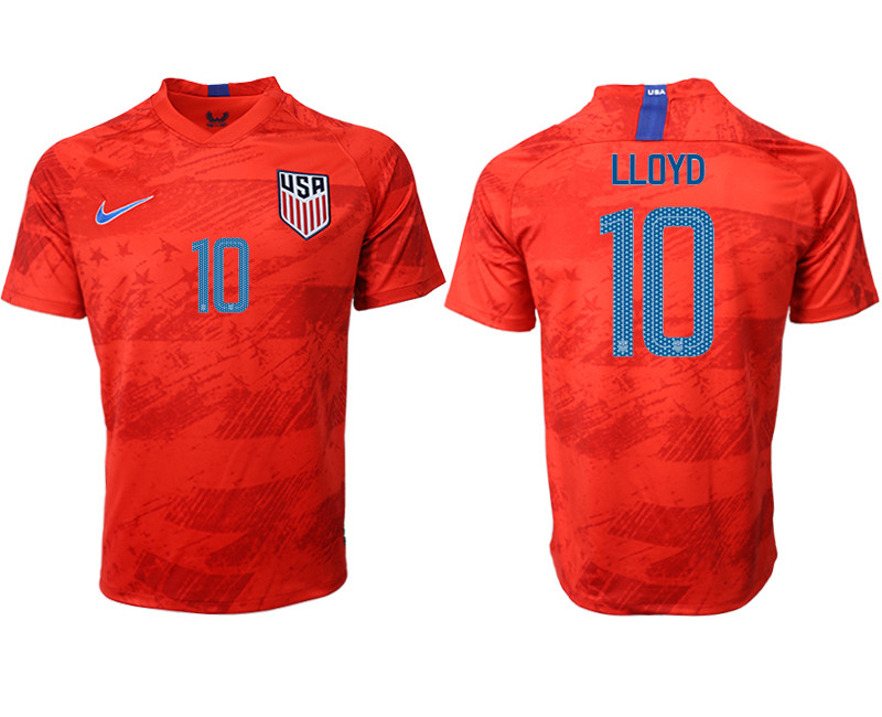 2019 20 USA 10 LLOYD Away Thailand Soccer Jersey