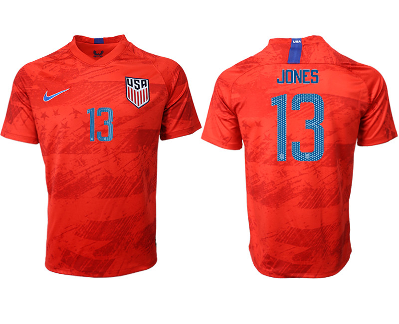 2019 20 USA 13 JONES Away Thailand Soccer Jersey
