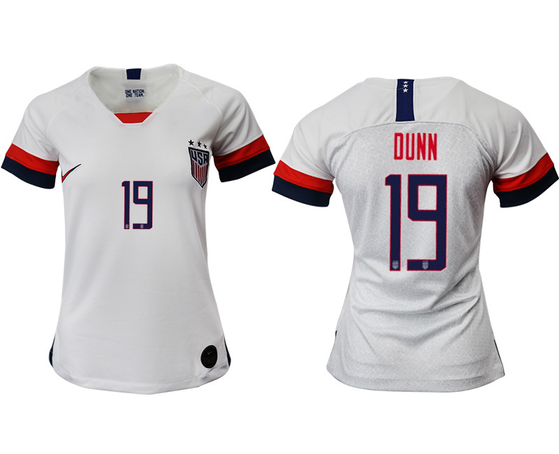 2019 20 USA 19 DUNN Home Women Soccer Jersey