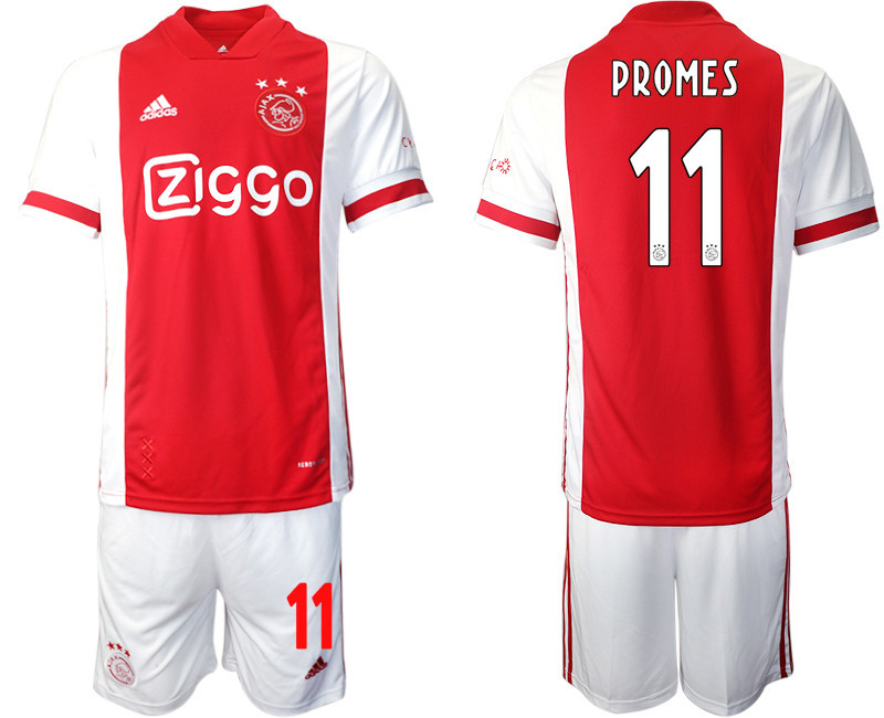 2020 21 AFC Ajax 11 PROMES Home Soccer Jersey