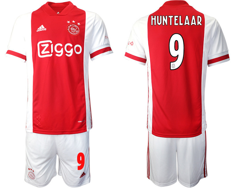 2020 21 AFC Ajax 9 HUNTELAAR Home Soccer Jersey