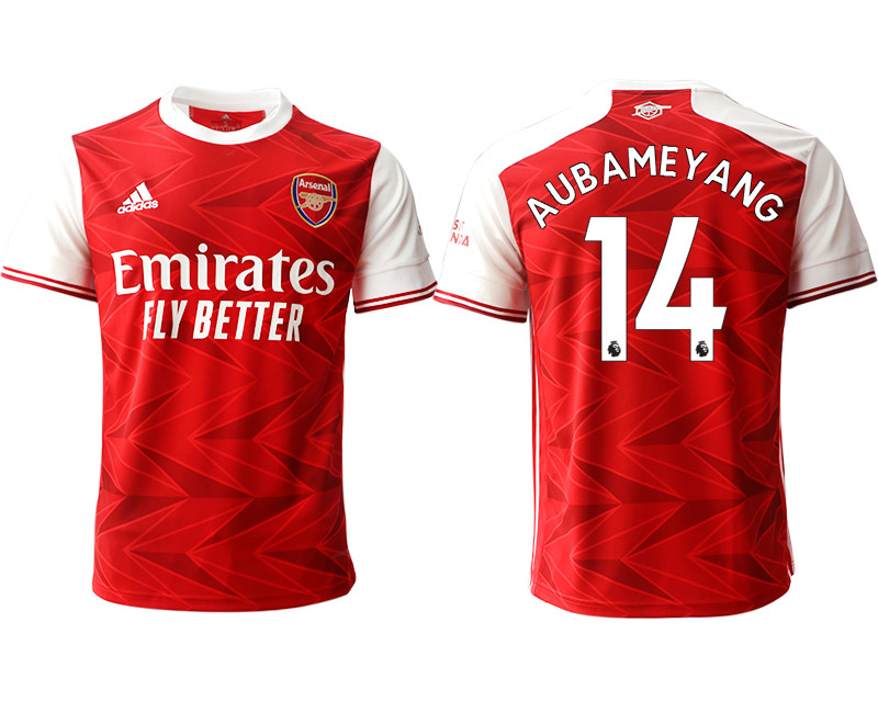 2020 21 Arsenal 14 AUBAMEYANG Home Thailand Soccer Jersey