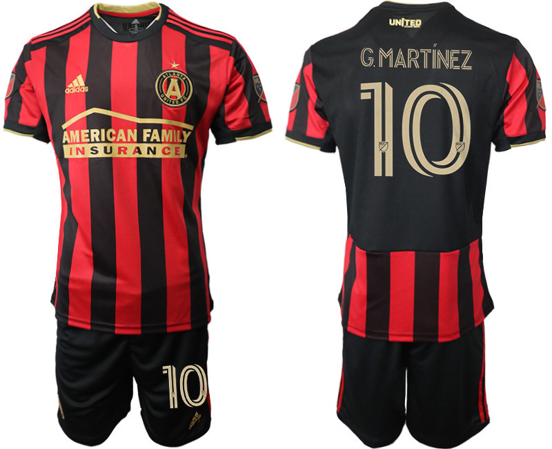 2020 21 Atlanta United FC 10 G.MARTINEZ Home Soccer Jersey