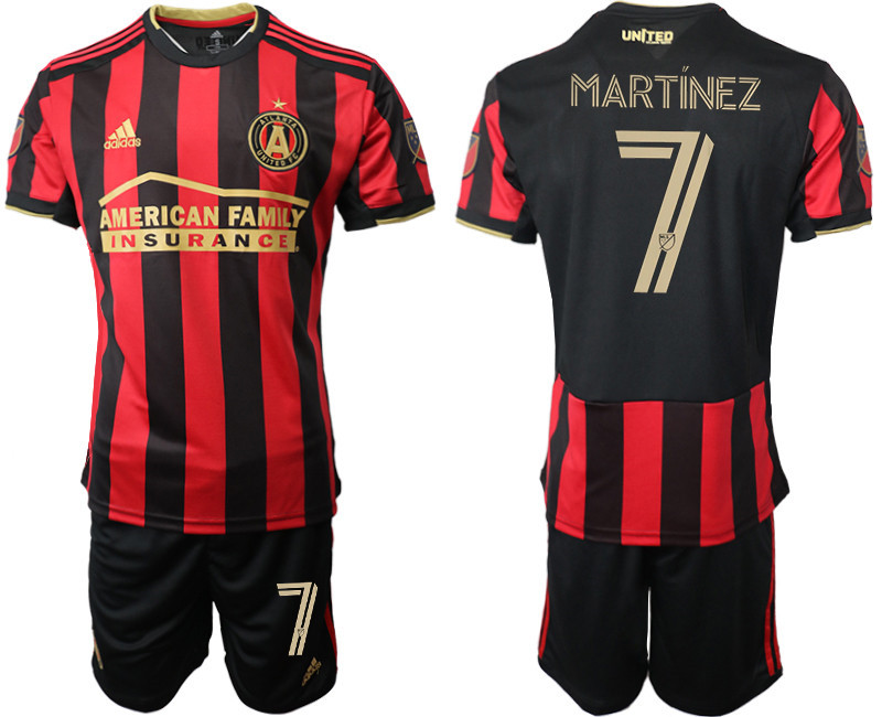 2020 21 Atlanta United FC 7 MARTINEZ Home Soccer Jersey