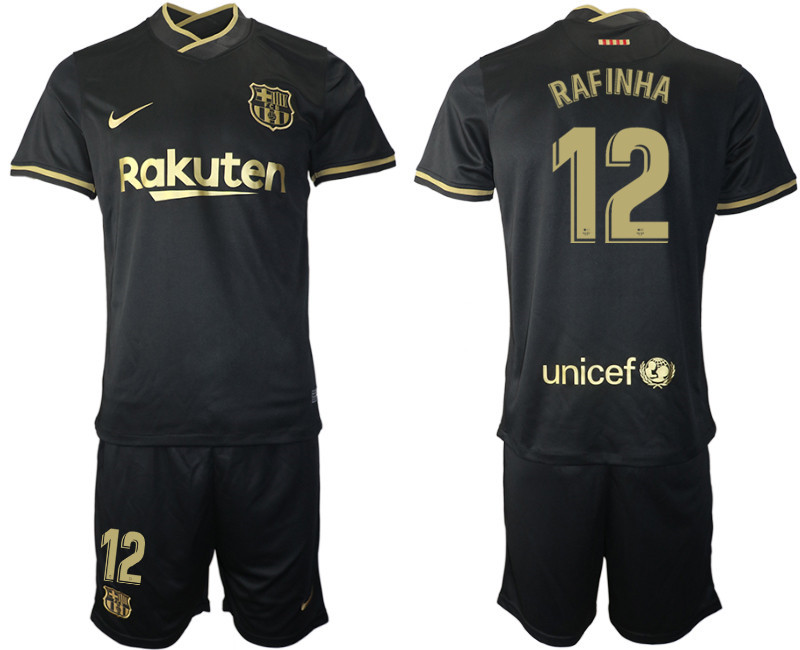 2020 21 Barcelona 12 RAFINHA Away Soccer Jersey