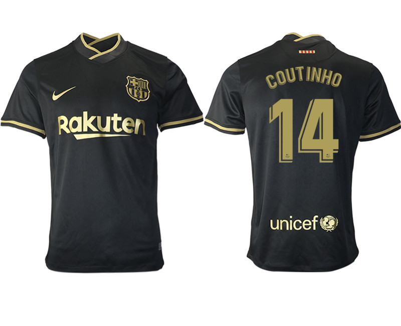 2020 21 Barcelona 14 COUTINHO Away Thailand Soccer Jersey